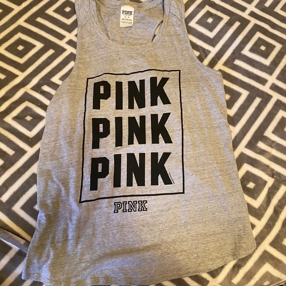 women’s “pink” Vs tank top